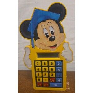 Radio Shack 23-582 Mickey Mouse Calculator Hong Kong Vintage Nostalgia USED
